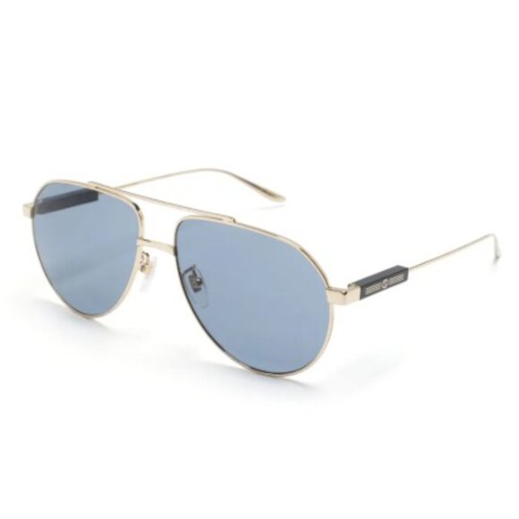 NEW GUCCI AVIATOR SUNGLASSES GUCCI GG1311S 003 GOLD GREY UNISEX EYEWEAR - Picture 2 of 3
